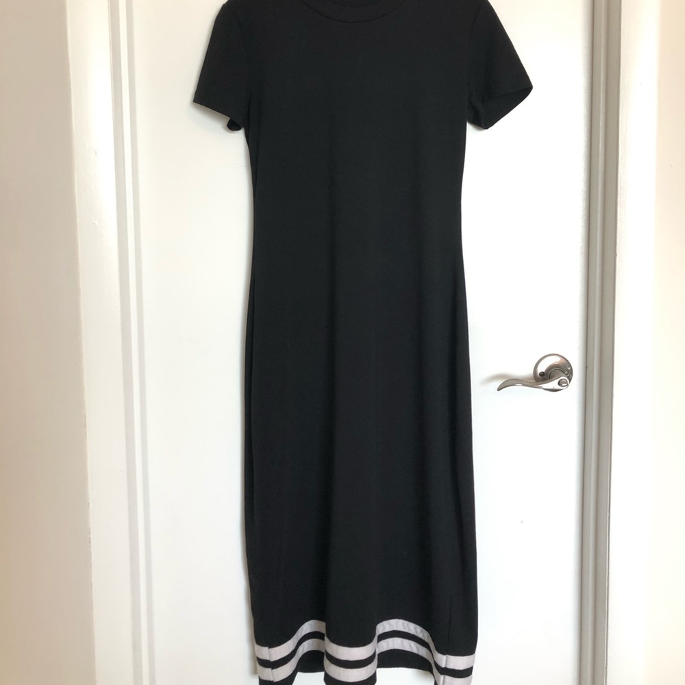 Striped Black Dress